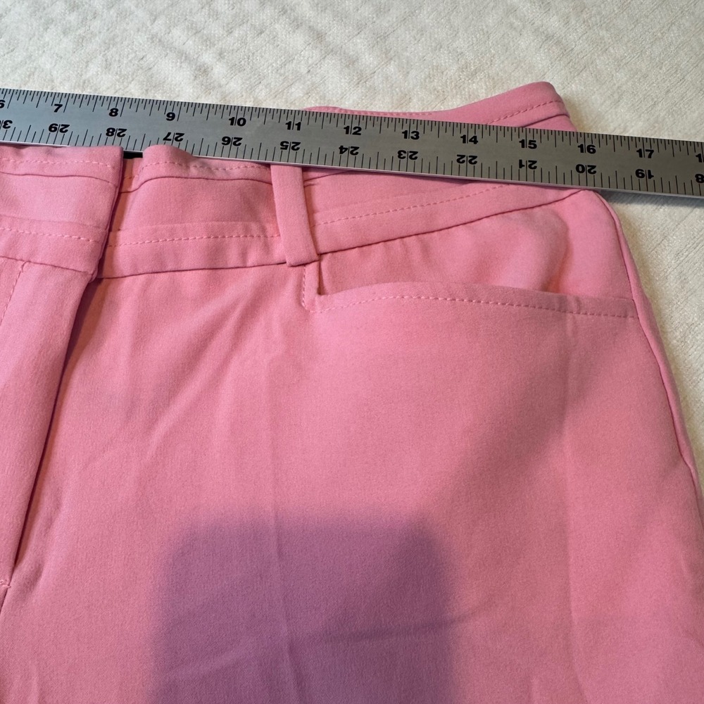 NY & Company Pink Dress Pants Womens 6 Tall Flat Front Boot Cut Retro Office - Picture 6 of 8